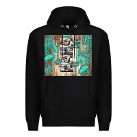 Black nana life glitter leopard Premium Hoodie - TumblerDesignByShophia