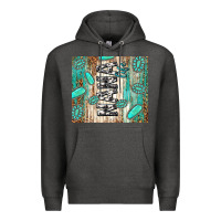 Charcoal Heather nana life glitter leopard Premium Hoodie - TumblerDesignByShophia