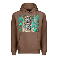Chestnut nana life glitter leopard Premium Hoodie - TumblerDesignByShophia