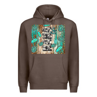 Coffee nana life glitter leopard Premium Hoodie - TumblerDesignByShophia