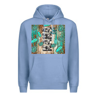 Colony Blue nana life glitter leopard Premium Hoodie - TumblerDesignByShophia