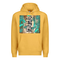 Mustard nana life glitter leopard Premium Hoodie - TumblerDesignByShophia