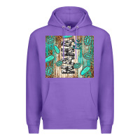 Purple nana life glitter leopard Premium Hoodie - TumblerDesignByShophia