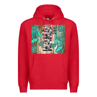 Red nana life glitter leopard Premium Hoodie - TumblerDesignByShophia