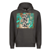 Smoke nana life glitter leopard Premium Hoodie - TumblerDesignByShophia