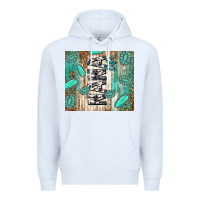 White nana life glitter leopard Premium Hoodie - TumblerDesignByShophia