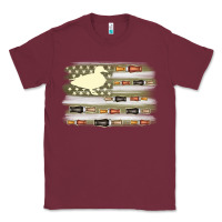 Burgundy duck hunter flag Classic Tee - MaliasSmallBusiness