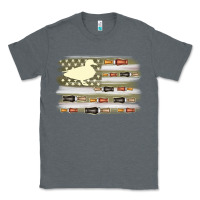 Charcoal Heather duck hunter flag Classic Tee - MaliasSmallBusiness
