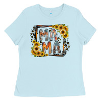 Baby Blue mama western Ladies Tee - RacoonDesign