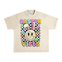 Sandshell easter vibes smiley face Urban Heavy Tee - MaliasSmallBusiness