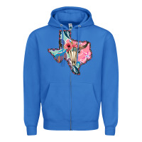 True Royal Texas Boho Bull Skull Zipper Hoodie - Bettercallsaul