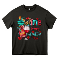 Asphalt wine is my valentine olivia Heavy Core Tee - OliviaCreatesArt