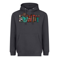 Smoke Western Howdy Gemstone Cowboy Hat Heavyweight Hoodie - HowdyJamesFarm