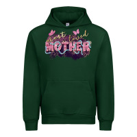 Forest Green Most loved mother Mother's Day Urban Hoodie - FaDigitalArtStudio