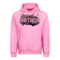 Fuchsia Pink Most loved mother Mother's Day Urban Hoodie - FaDigitalArtStudio