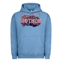 Pigment Pebble Blue Most loved mother Mother's Day Urban Hoodie - FaDigitalArtStudio