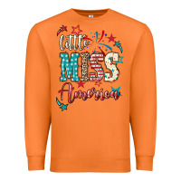 Carrot Little miss America 4th of july Premium Sweatshirt - HowdyJamesFarm