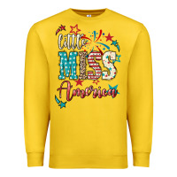 Lemon Little miss America 4th of july Premium Sweatshirt - HowdyJamesFarm