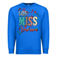 True Royal Little miss America 4th of july Premium Sweatshirt - HowdyJamesFarm