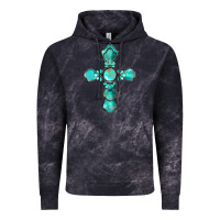 Cloud Black western turquoise gemstone cross Vintage Hoodie - BarkalooDesign