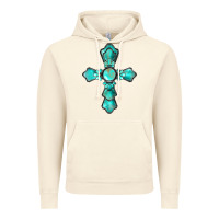Vintage Artic western turquoise gemstone cross Vintage Hoodie - BarkalooDesign