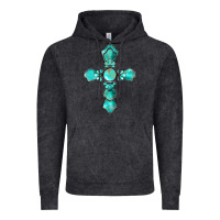 Vintage Black western turquoise gemstone cross Vintage Hoodie - BarkalooDesign