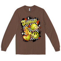 Chestnut vintage softball Long Sleeve Tee - MaliasSmallBusiness