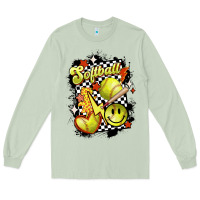 Matcha vintage softball Long Sleeve Tee - MaliasSmallBusiness