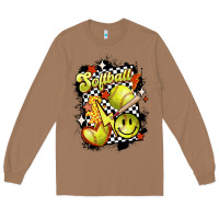 Toasted Coconut vintage softball Long Sleeve Tee - MaliasSmallBusiness