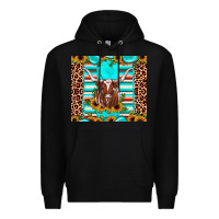 Black texas longhorn sunflower gemstone Premium Hoodie - JahusDesignShop