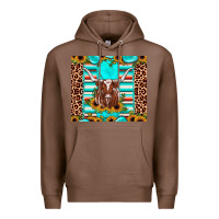 Chestnut texas longhorn sunflower gemstone Premium Hoodie - JahusDesignShop