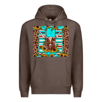 Coffee texas longhorn sunflower gemstone Premium Hoodie - JahusDesignShop