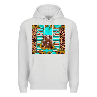 Dove Grey texas longhorn sunflower gemstone Premium Hoodie - JahusDesignShop