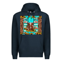 Navy texas longhorn sunflower gemstone Premium Hoodie - JahusDesignShop