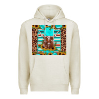 Oatmeal Heather texas longhorn sunflower gemstone Premium Hoodie - JahusDesignShop