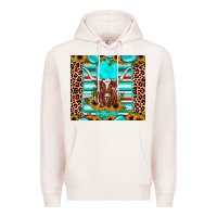Pale Pink texas longhorn sunflower gemstone Premium Hoodie - JahusDesignShop
