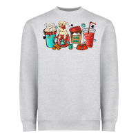 Heather Grey dog mama golden retriever Heavyweight Sweatshirt - MaliasSmallBusiness