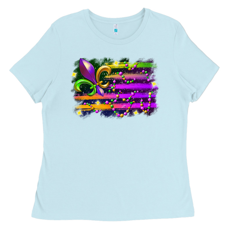 Mardi Gras Flag Ladies Tee by RacoonDesign | Teevron