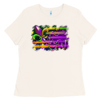Bone mardi gras flag Ladies Tee - RacoonDesign