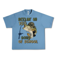Pebble Blue reelin' in 100 days of school Urban Heavy Tee - MaliasSmallBusiness