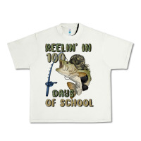 Reelin' In 100 Days Of School Urban Heavy Tee | Teevron
