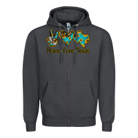 Smoke Peace Love Texas Zipper Hoodie - Bettercallsaul