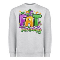 Heather Grey fat tuesday Heavyweight Sweatshirt - MaliasSmallBusiness