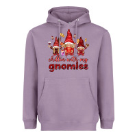 Lavender Chilling with my gnomies Valentine's Day Heavyweight Hoodie - HowdyJamesFarm