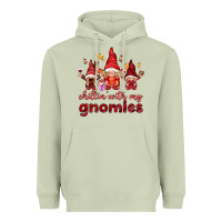 Matcha Chilling with my gnomies Valentine's Day Heavyweight Hoodie - HowdyJamesFarm