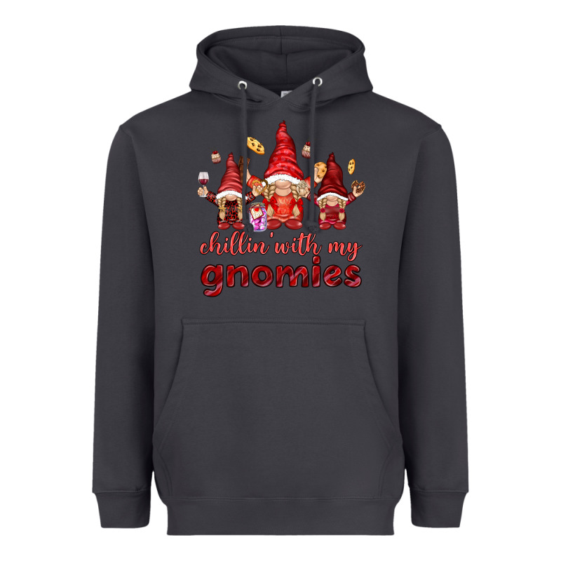 Chilling With My Gnomies Valentine's Day Heavyweight Hoodie by HowdyJamesFarm | Teevron