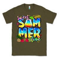 Army Green summer time Classic Tee - CowhideDigitalArt