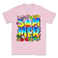 Bubblegum Pink summer time Classic Tee - CowhideDigitalArt