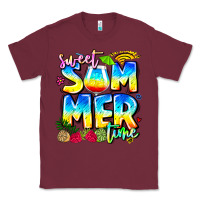 Burgundy summer time Classic Tee - CowhideDigitalArt