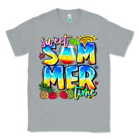 Heather Grey summer time Classic Tee - CowhideDigitalArt